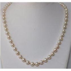 14KT Yellow Gold Akoya Cultured Pearl Necklace