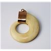 Image 1 : 14KT Yellow Gold Vintage Ivory Pendant