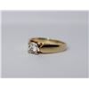 Image 1 : 14KT Yellow and White Gold 0.50ct Solitaire Engagement Diamond Ring