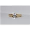 Image 2 : 14KT Yellow and White Gold 0.50ct Solitaire Engagement Diamond Ring