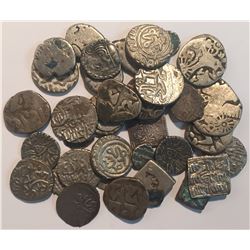 39x Ancient India / Middle East Unidentified Silver Coins