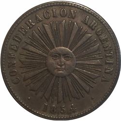 Argentina 1854 Confederation 4 Centavos