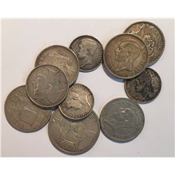 Belgium Silver Coin Lot