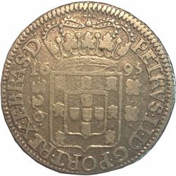 Brazil 1695 Silver 300 Reis