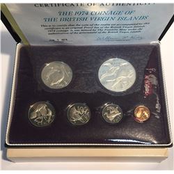 British Virgin Islands 1974 Proof Coin Set