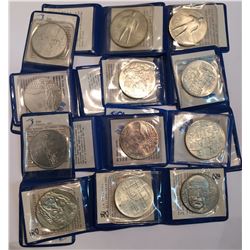 11x Finland Silver Coins
