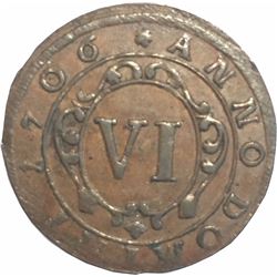 German States Paderborn 1706 6 Pfenning