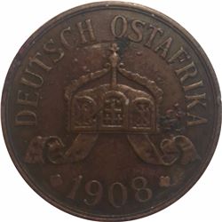 German East Africa: German Colony 5 Heller 1908-J