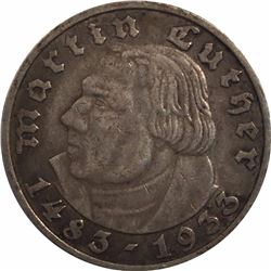 Germany Third Reich 1933 A Silver 5 Reichsmark