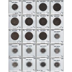 Great Britain Mainly 1800s Coin Collection. Cat $900+