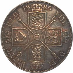 Great Britain 1889 Silver Double Florin