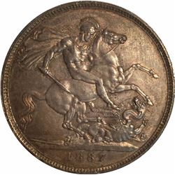 Great Britain 1887 Silver Crown