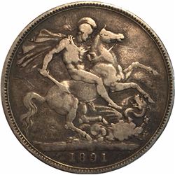 Great Britain 1891 Silver Crown