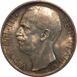 Italy 1927R Silver 10 Lire