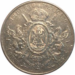 Mexico 1867 Silver 1 Peso