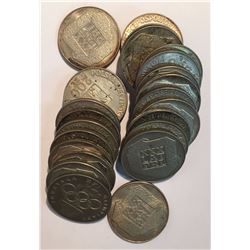 25x Poland Lot of 200 Zloty Silver Coins