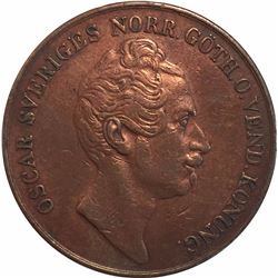 Sweden 1849 Oscar I 4 Skilling