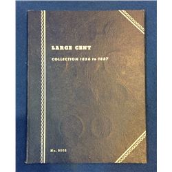 United States Large Cent Collection 1826 - 1857 in Blue Folder