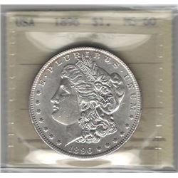 United States 1896 Morgan Dollar ICCS MS60