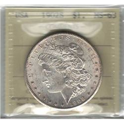 United States 1902S Morgan Dollar ICCS MS63