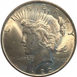 United States 1922 Peace Dollar