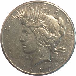 United States 1927 Peace Dollar