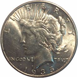 United States 1935S Peace Dollar