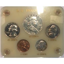 United States 1961 Proof Set in Holder