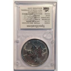 Canada 1998 1 oz Silver Maple Leaf with Titanic Privy Mark