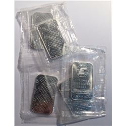 5x 1oz Engelhard Silver Bar