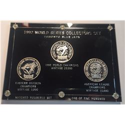 1992 Blue Jays World Champions 3 x 1 oz Silver Rounds