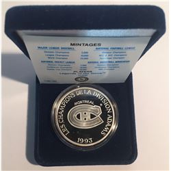 1 oz Silver Round 1993 Stanley Cup Centennial Montreal Canadiens #643