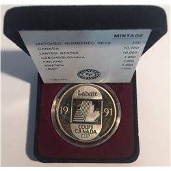 1 oz Silver Round Labatt Coupe Canada Cup