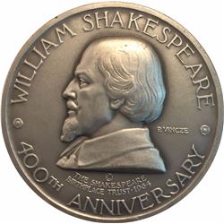 William Shakespeare Pure Silver Medal