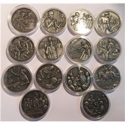 14x Great Women Of The American Revolution Medal Collection