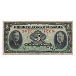 Imperial Bank of Canada 1939 $5