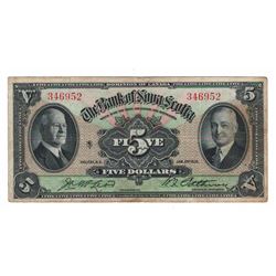 The Bank of Nova Scotia 1935 $5