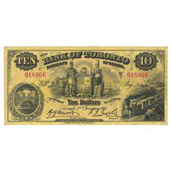 The Bank of Toronto 1935 $10