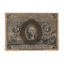United States 1863 5c Fractional Currency