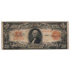 United States 1922 $20 Gold Certificate