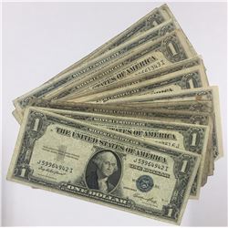 17x United States 1935 $1 Silver Certificates