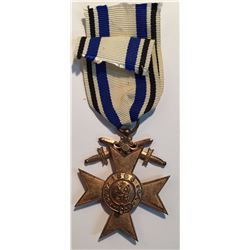 German WWI Bavaria Cross Military Merit 3rd Class Swords Crown MERENTI 1866
