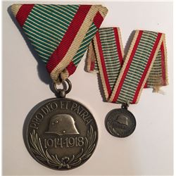 Hungary WWI Commemorative Medal PRO DEO ET PATRIA 1914-1918
