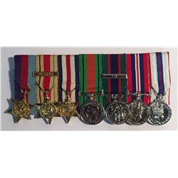 WWII 7 Medal Miniature Set