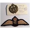 Image 1 : WWII Royal Canadian Air Force Hat Badge and Patch