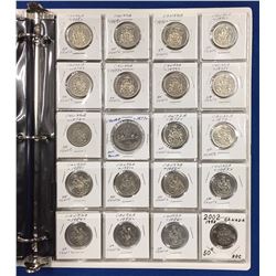 Collection of Canadian Coins Large Cents to Dollars.