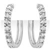 0.40 CTW Certified VS/SI Diamond Earrings 18K White Gold - REF-69H8W - 13860