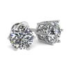 0.50 CTW Certified VS/SI Diamond Stud Solitaire Earrings 18K White Gold - REF-53T6X - 35814