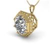 Image 1 : 1.50 CTW VS/SI Diamond Solitaire Necklace 18K Yellow Gold - REF-525H6W - 36010