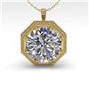 Image 2 : 1.50 CTW VS/SI Diamond Solitaire Necklace 18K Yellow Gold - REF-525H6W - 36010